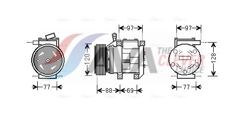 AVA CLEVER CHOICE KAAK117 Compressor, air conditioning