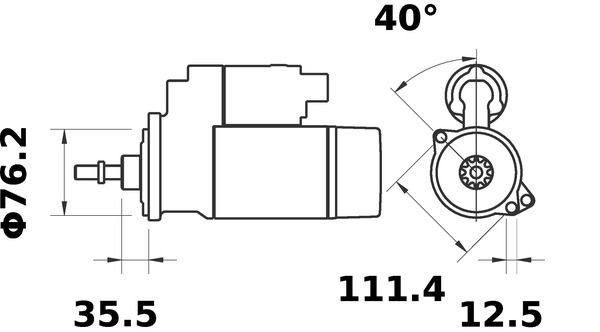 MAHLE MS 234 Starter