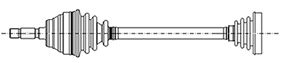 CIFAM 655-534 Drive shaft