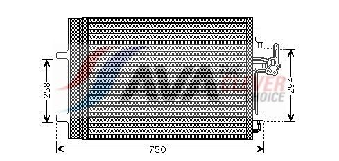 AVA CLEVER CHOICE FDA5427D Condenser, air conditioning