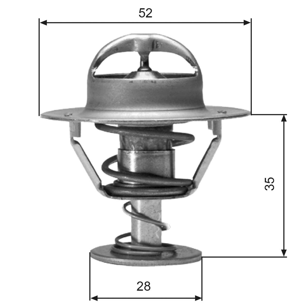 GATES TH04382G1 Thermostat, coolant