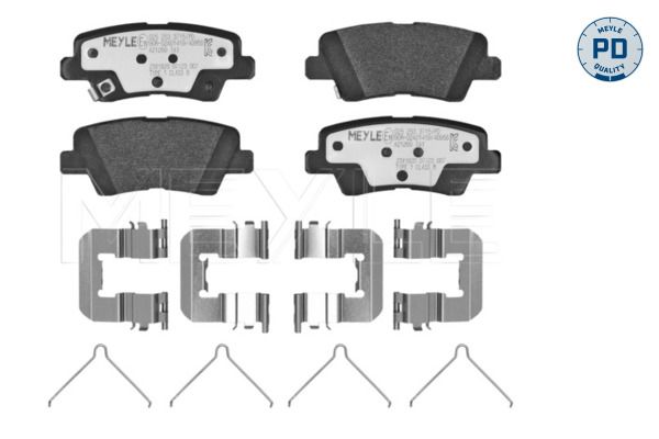 MEYLE 025 253 3715/PD Brake pad set, disc brake