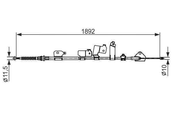 Cable Pull, parking brake-4