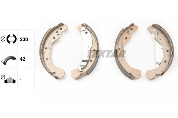 TEXTAR 91049000 Brake shoe set