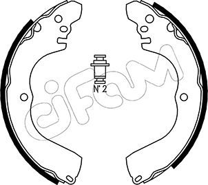 CIFAM 153-261 Brake shoe set