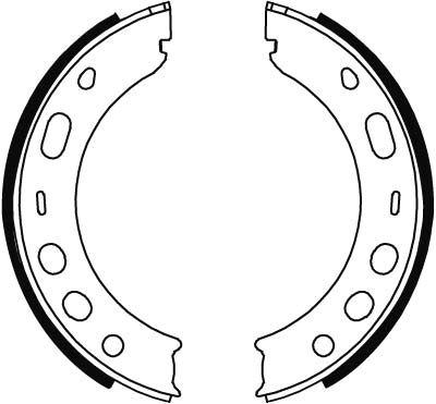 Brake Shoe Set, parking brake-1