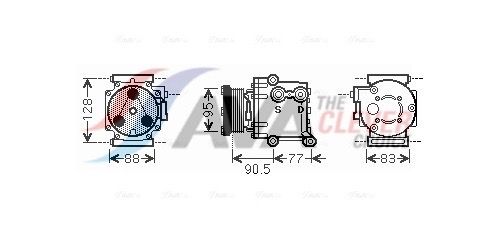 AVA CLEVER CHOICE FDAK434 Compressor, air conditioning