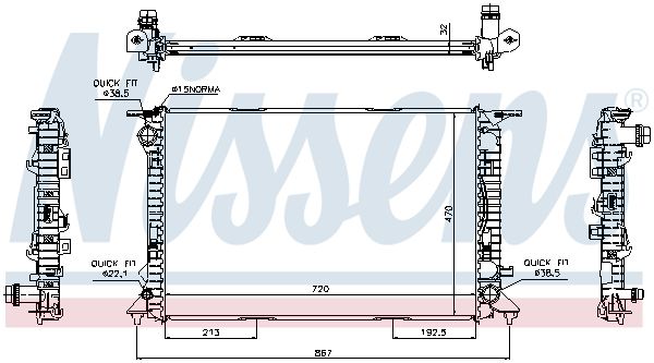 Radiator, engine cooling-4