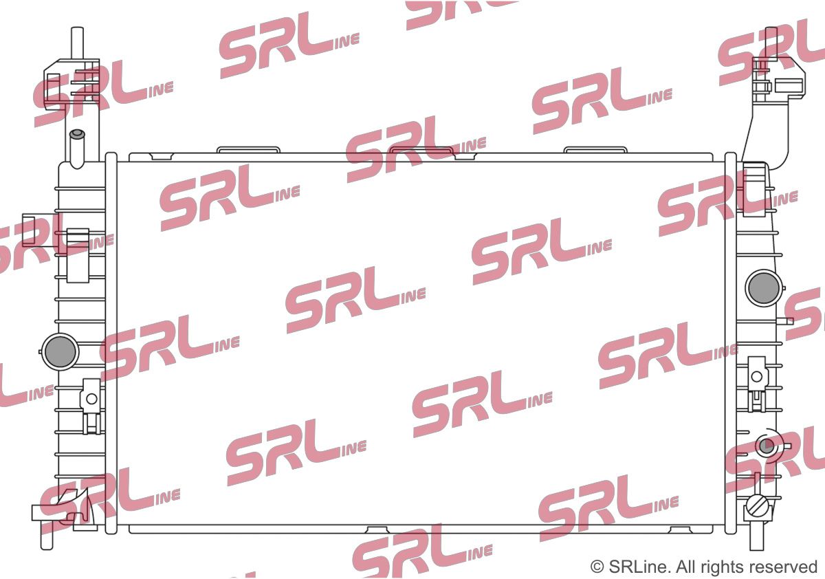 SRLINE 555908-4 Radiator, engine cooling