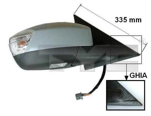 TYC 310-0119 Exterior mirror