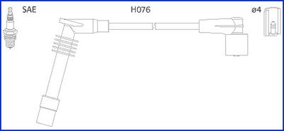 HÜCO 134234 Ignition cable kit