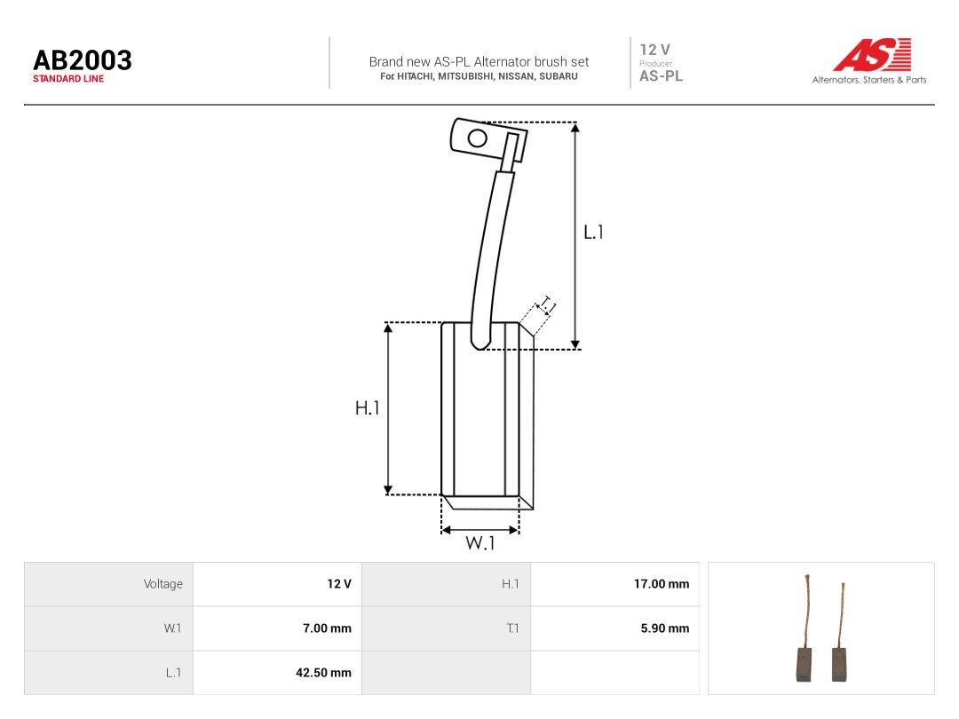 Carbon Brush, alternator-1