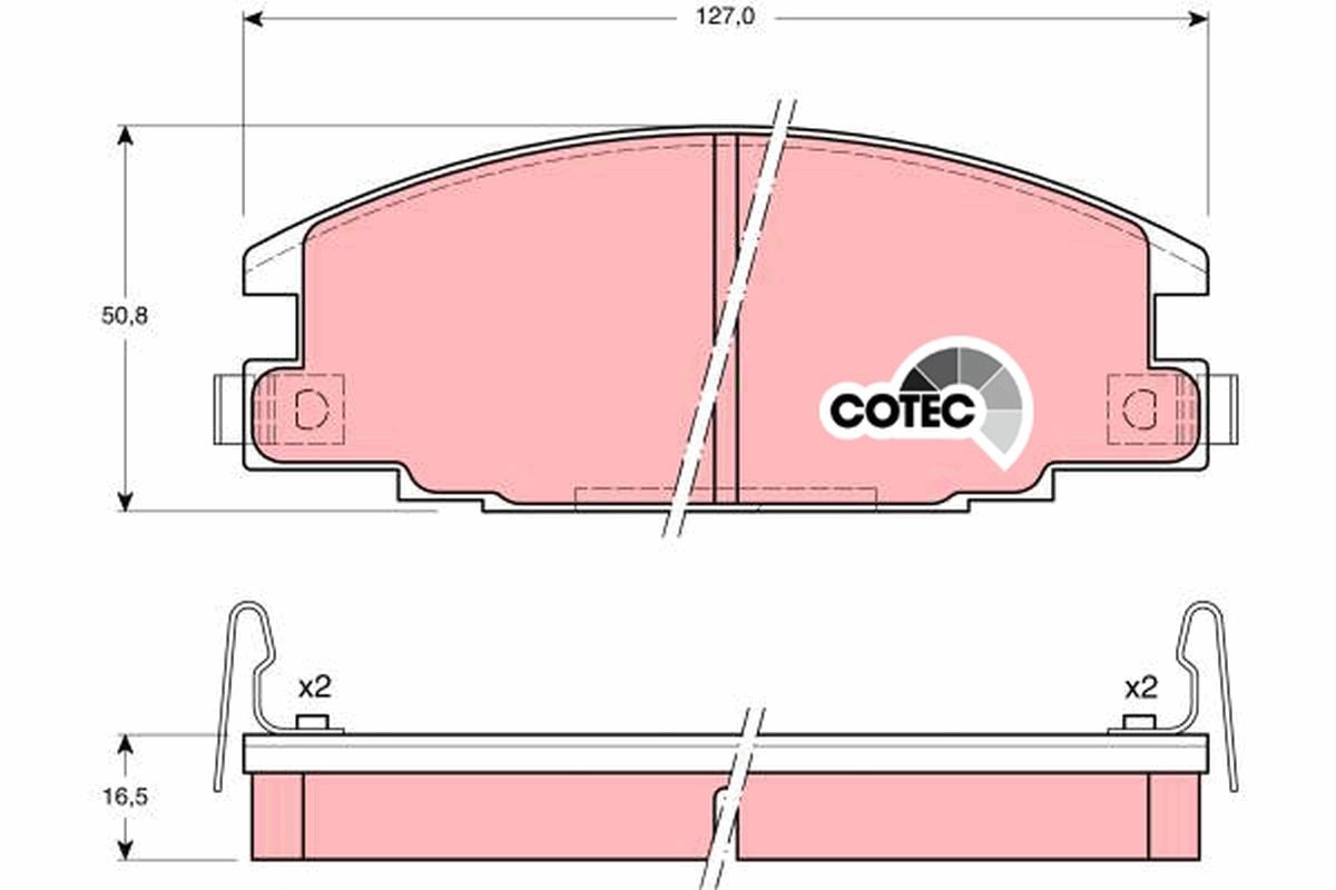 stabdžių trinkelių rinkinys, diskinis stabdys