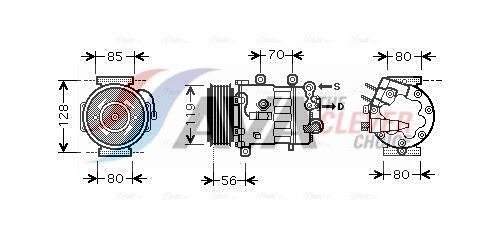 AVA CLEVER CHOICE PEAK322 Compressor, air conditioning