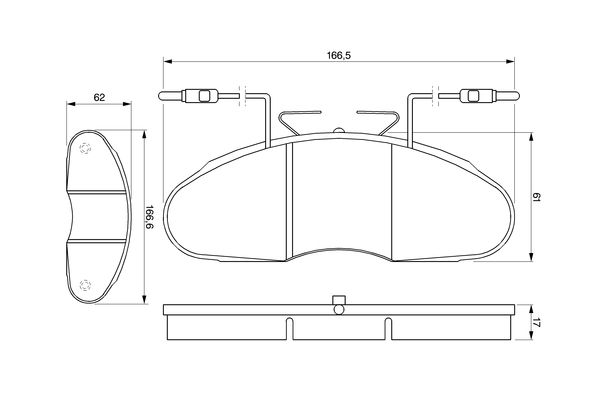 stabdžių trinkelių rinkinys, diskinis stabdys-6