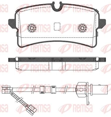 REMSA 1505.02 Brake pad set, disc brake