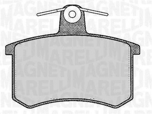 MAGNETI MARELLI 363916060116 Brake pad set, disc brake