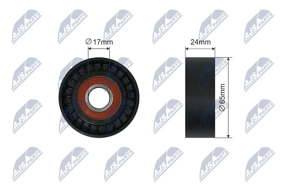 NTY RNK-WW-031 Tensioner pulley, v-ribbed belt