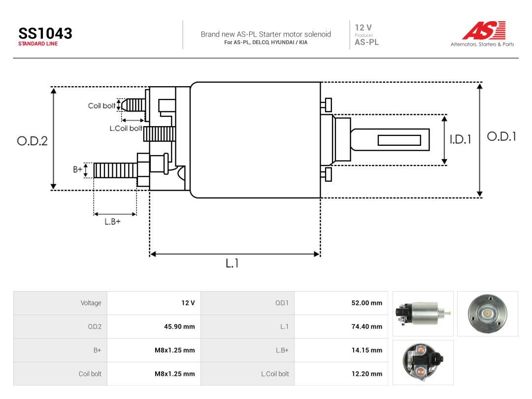 Solenoid Switch, starter-3
