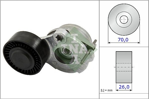 SCHAEFFLER INA 534 0470 10 Belt tensioner, v-ribbed belt