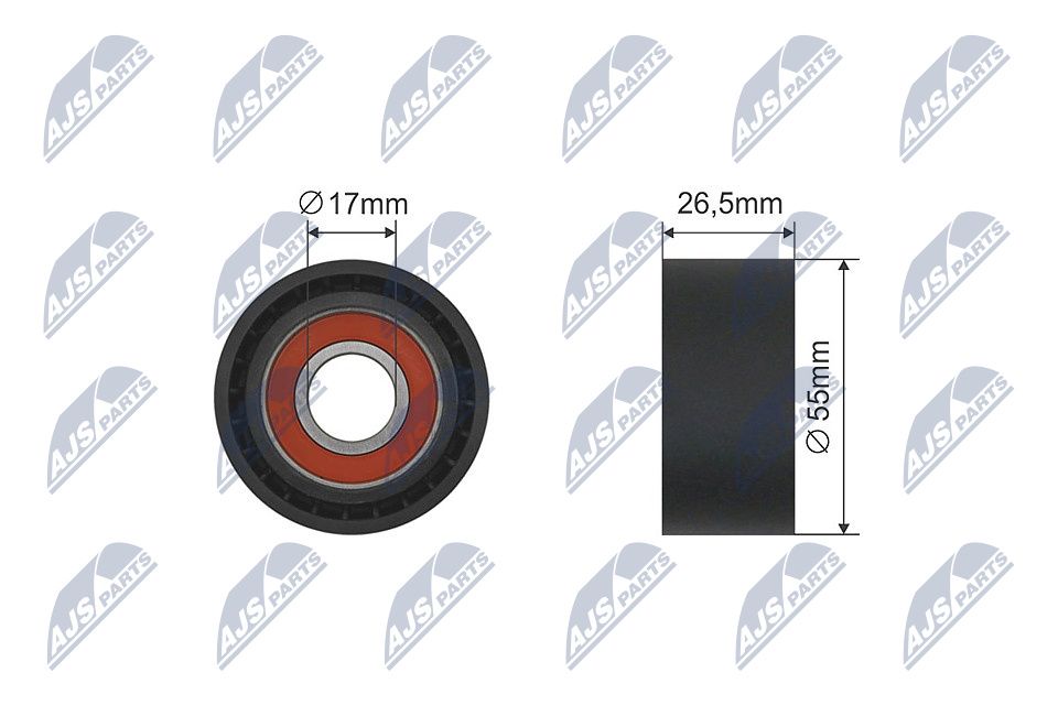 NTY RNK-CT-035 Tensioner pulley, v-belt