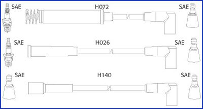 HÜCO 134225 Ignition cable kit