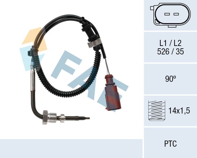 FAE 68021 Sensor, exhaust gas temperature