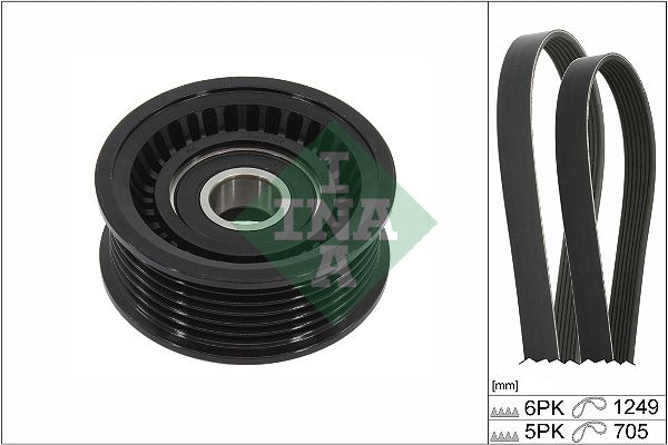 SCHAEFFLER INA 529 0451 10 V-ribbed belt set