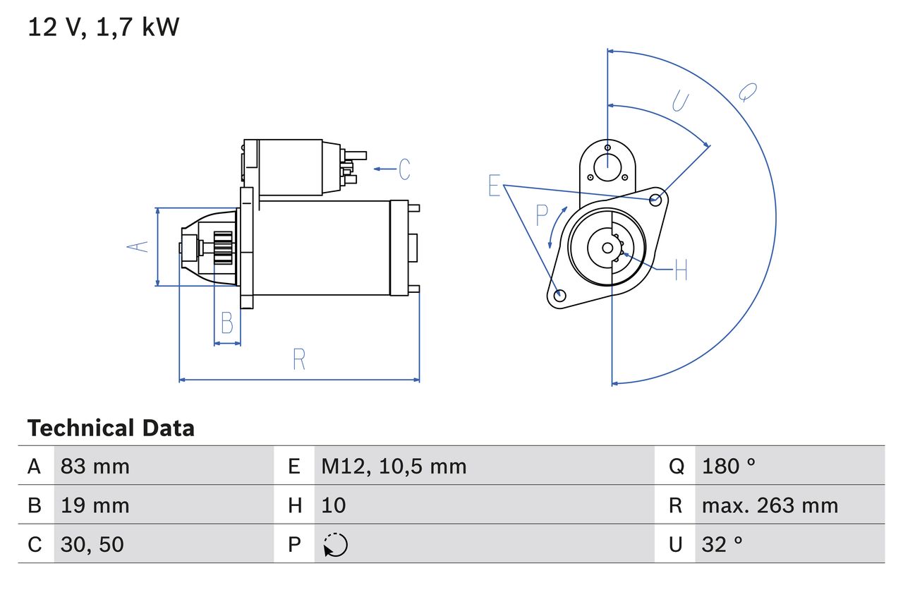 BOSCH 0 986 018 210 Starter