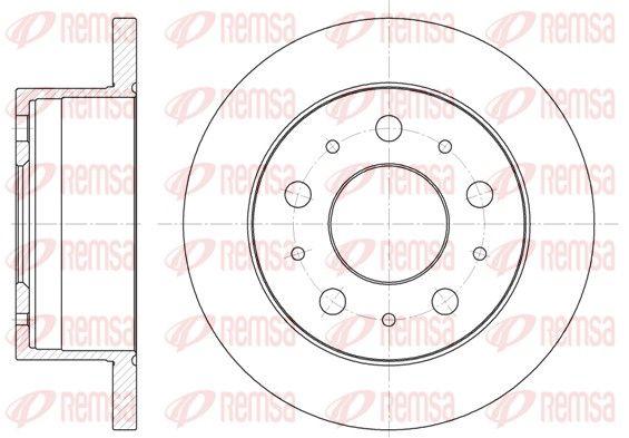 REMSA 6741.00 Brake disc