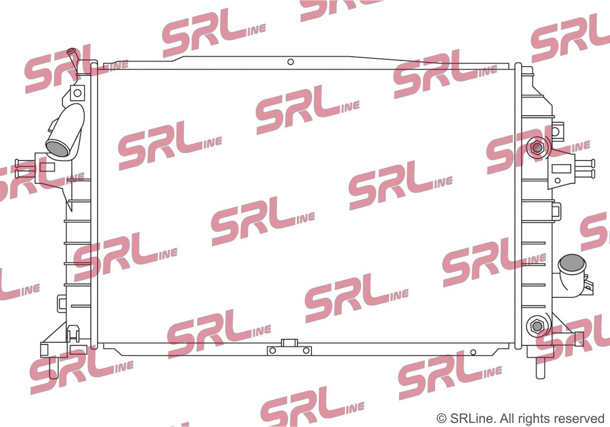 SRLINE 550908-8 Radiator, engine cooling