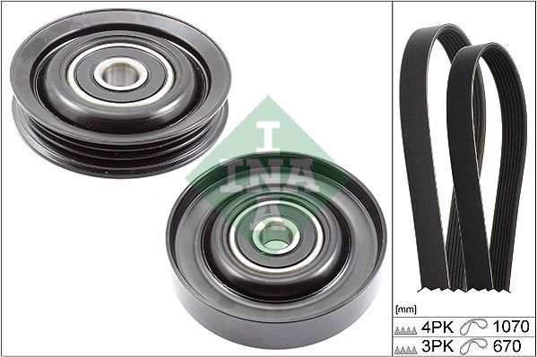 SCHAEFFLER INA 529 0228 10 V-ribbed belt set