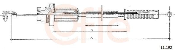 COFLE 92.11.192 Accelerator cable