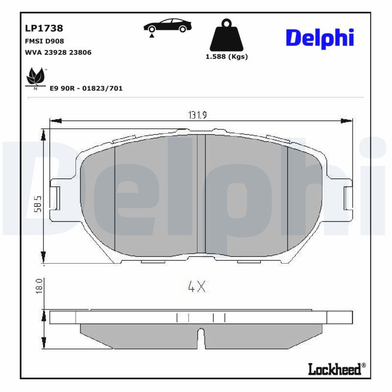 Brake Pad Set, disc brake