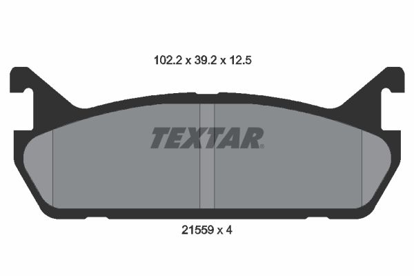 TEXTAR 2155901 Brake pad set, disc brake