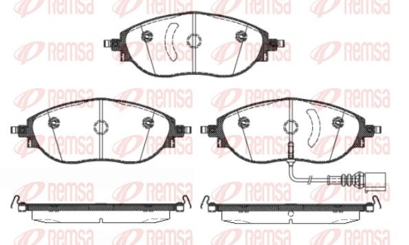 REMSA 1470.01 Brake pad set, disc brake