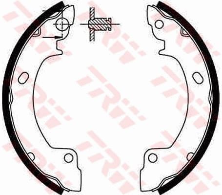 TRW GS8552 Brake shoe set