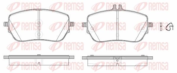 REMSA 1827.00 Brake pad set, disc brake