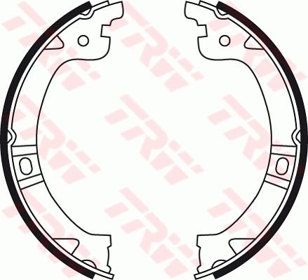 TRW GS8759 Brake shoe set, parking brake