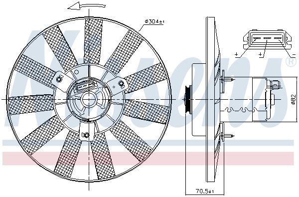 Fan, engine cooling-5