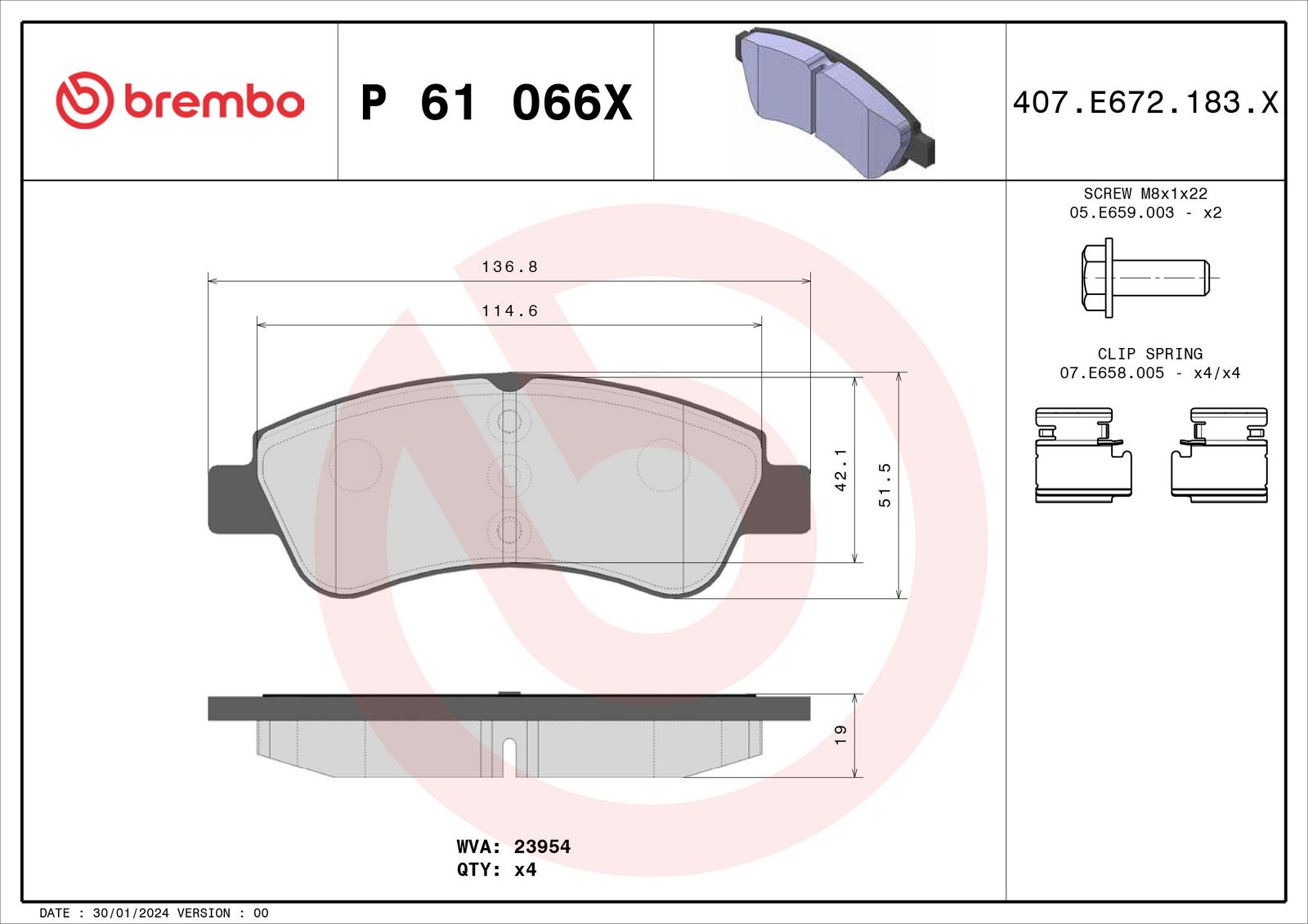 Brake Pad Set, disc brake-1