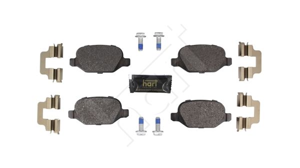 HART 261 782 Stabdžių trinkelių rinkinys, diskinis stabdys