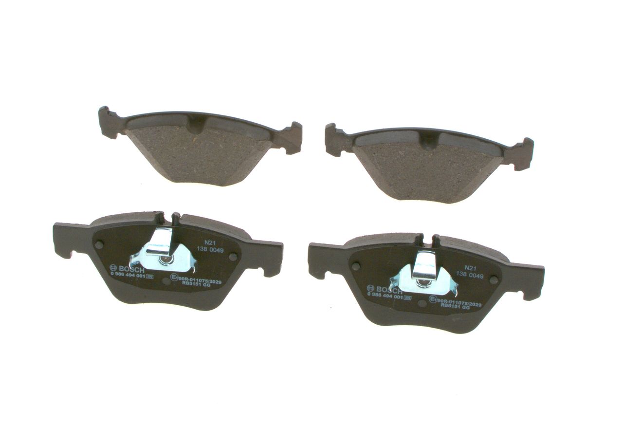 BOSCH 0 986 494 001 Brake pad set, disc brake