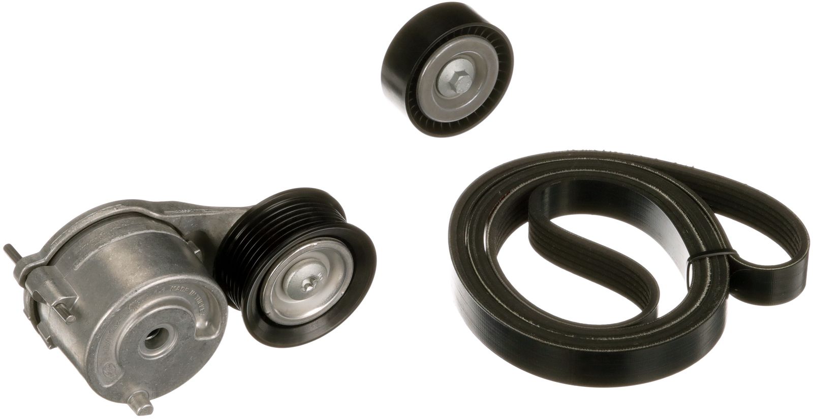 V formos rumbuotas diržas, komplektas