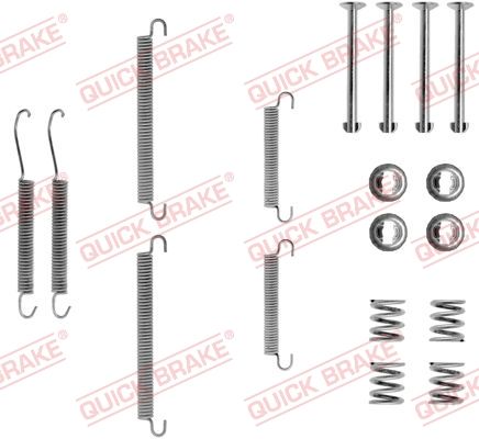 priedų komplektas, stovėjimo stabdžių trinkelės