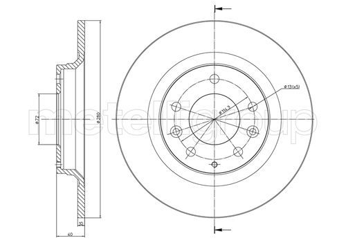 METELLI 23-0622C Brake disc