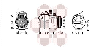 VAN WEZEL 0600K383 Compressor, air conditioning