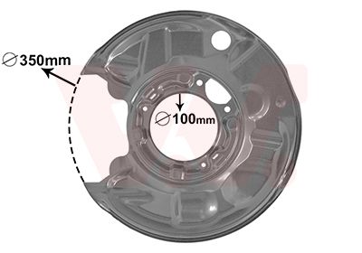 VAN WEZEL 3032373 Splash guard, brake disc