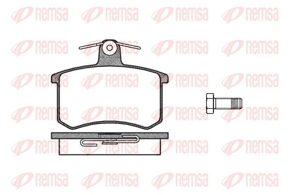 REMSA 0135.00 Brake pad set, disc brake