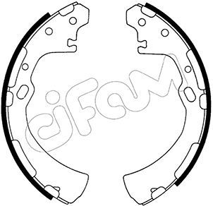 CIFAM 153-279 Brake shoe set